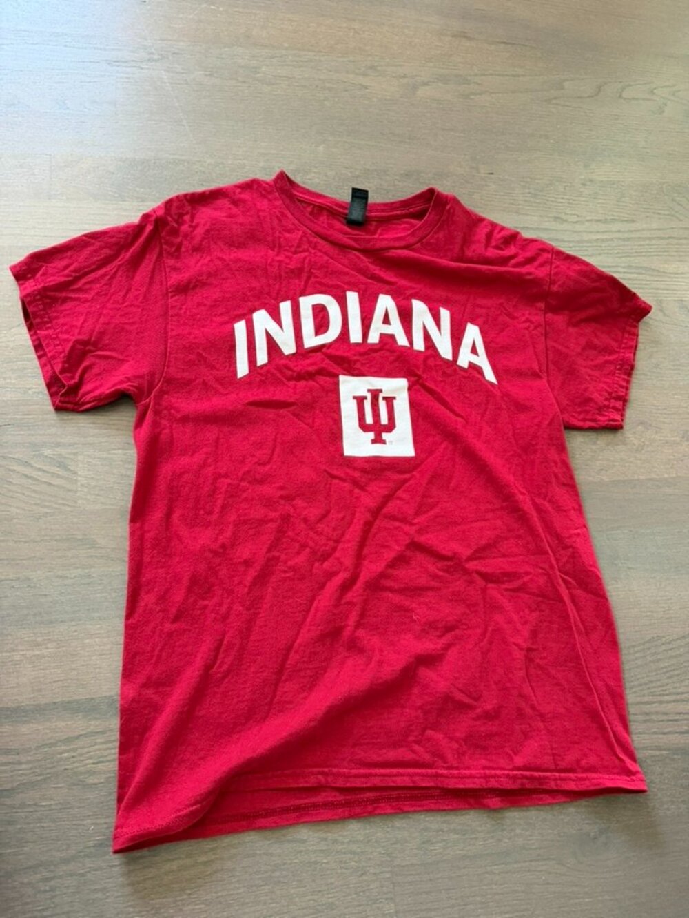 Indiana University Hoosiers Red Gildan T-Shirt Size Medium
